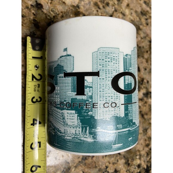 Nice BOSTON Bean Town 2002 Skyline Series STARBUCKS Coffee Mug MINTY - Picture 7 of 10